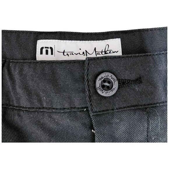 Travis Mathew Men's Black Shorts Size 38 Performance Stretch Golf Casual - Picture 3 of 7